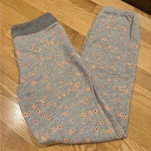 Sundry women’s floral sweatpants / joggers. Size small. Grey & orange. New